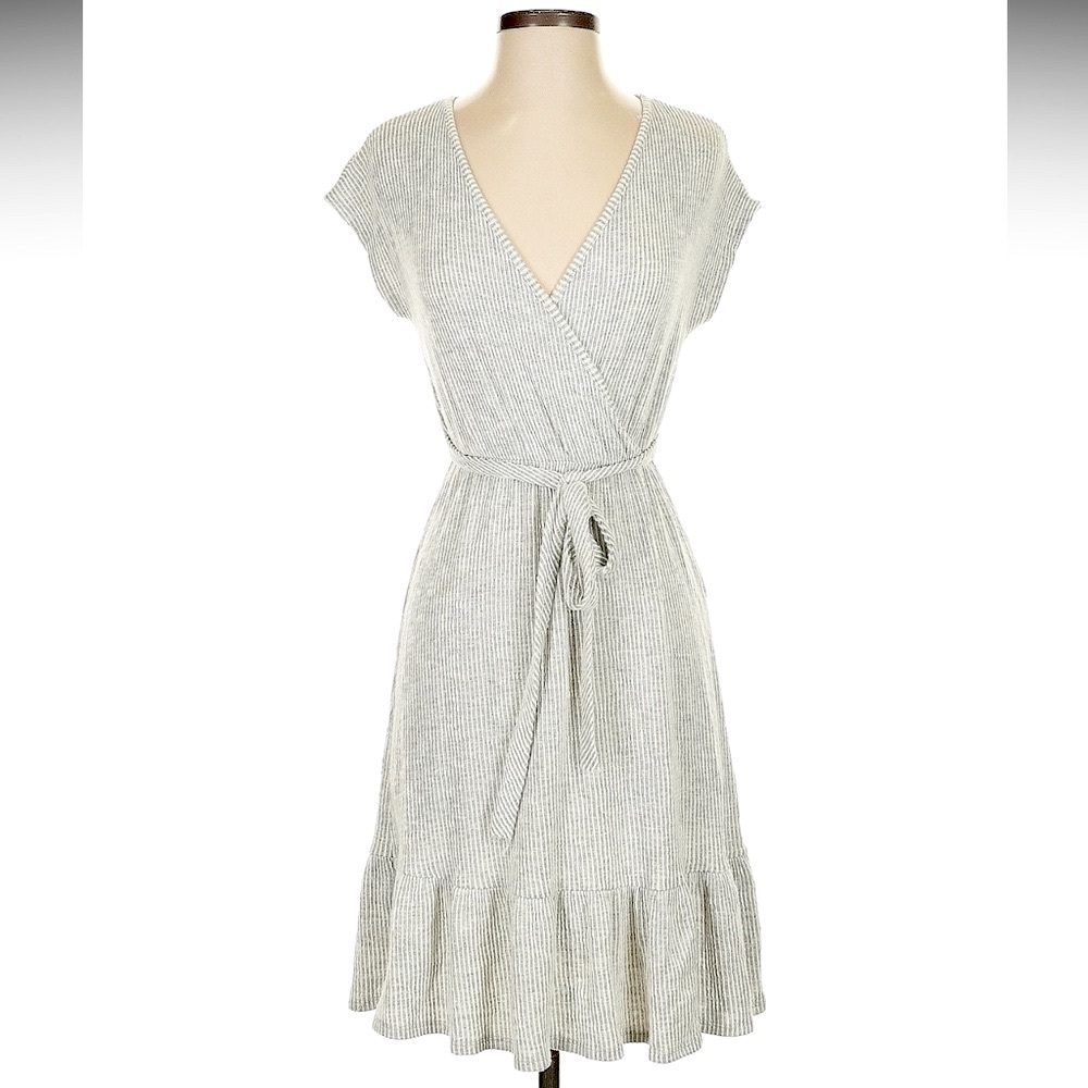 Caution To The Wind A-Line Dress Womens S Multicolor Faux Wrap